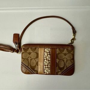 Coach Signature Wristlet